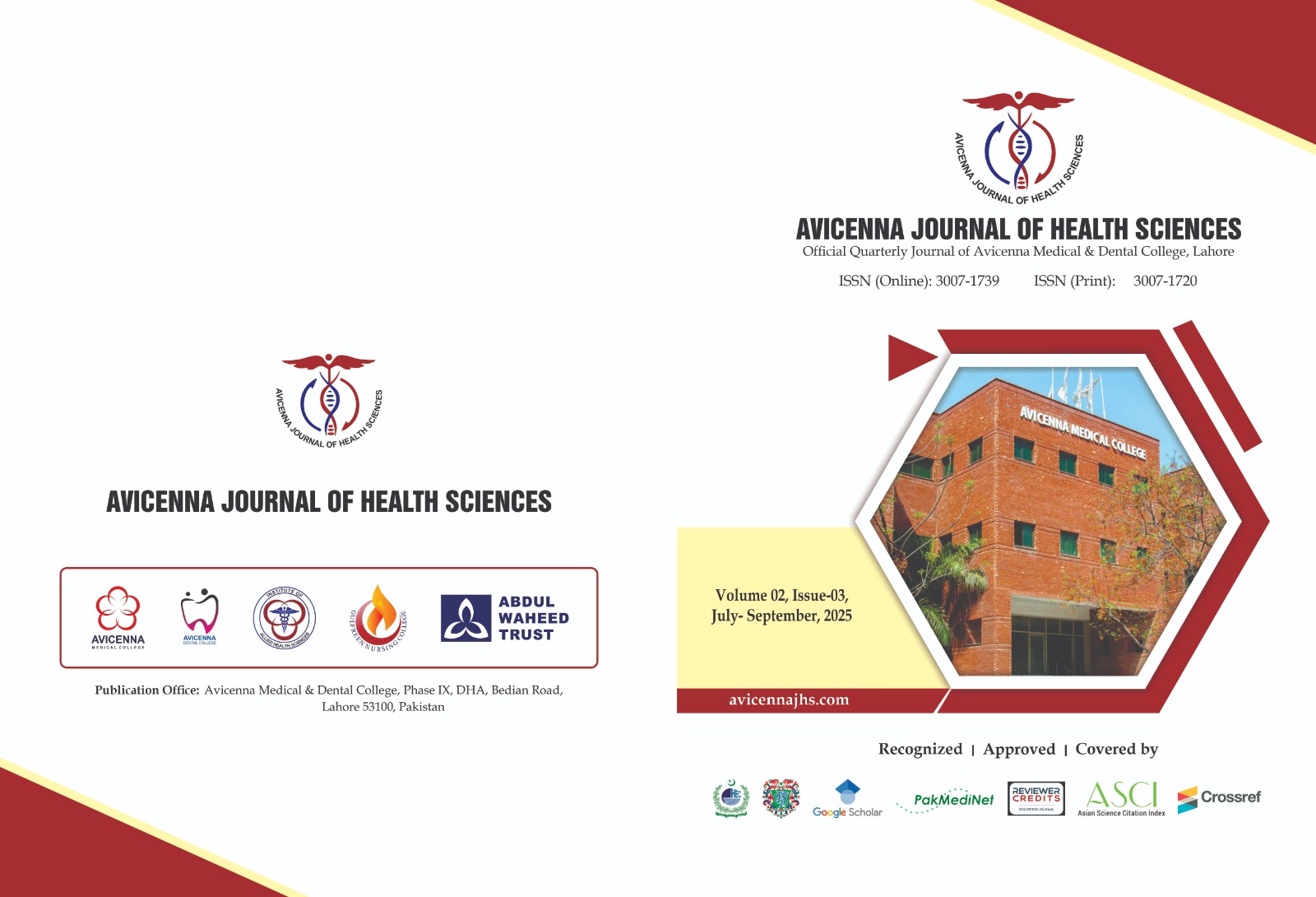 					View Vol. 2 No. 3 (2025): Avicenna Journal of Health Sciences (AJHS) 
				